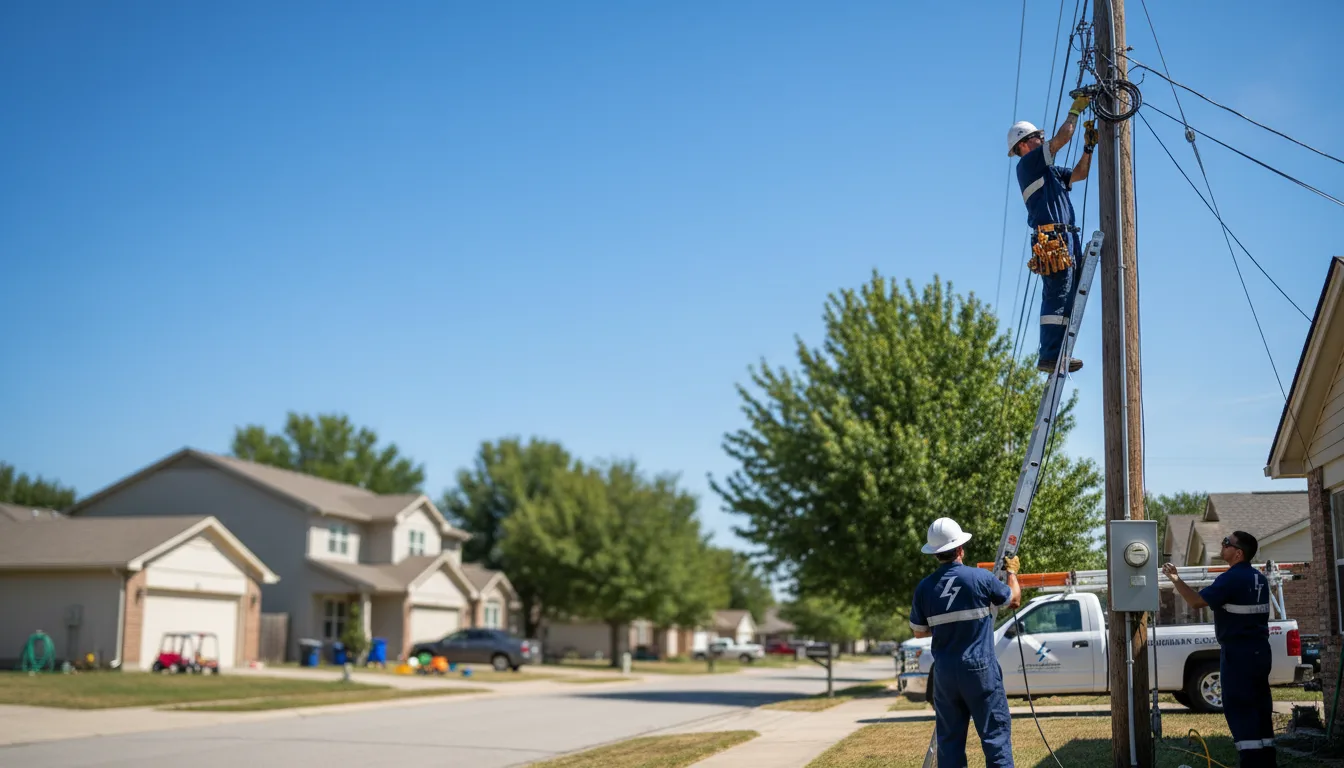 Residential electrician providing installation services in Lakeview, MI